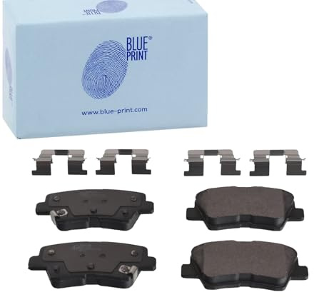 Blue Print ADG042160 Bremsbelagsatz mit Anbaumaterial , 1 Stück | Kompatibel mit: HYUNDAI i30, i30 Coupe, i30 Kombi, VELOSTER, KIA CEE'D, CEE'D Combi Van, CEE'D Sportswagon, PRO CEE'D, SOUL I
