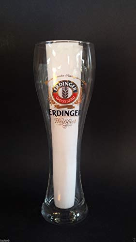Erdinger Weissbier 0,5l Glas / Gläser, Markenglas, Bierglas + Flaschenausgiesser