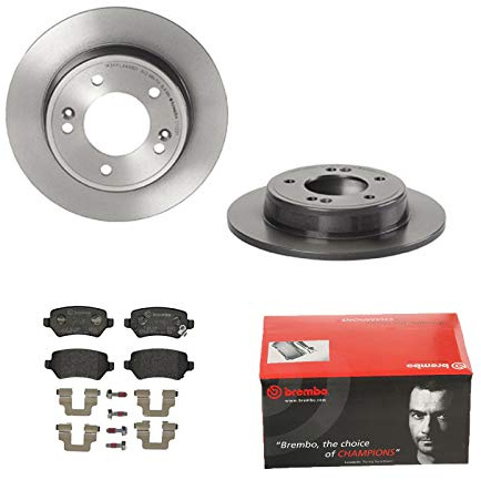 BREMBO BREMSSCHEIBEN COATED Ø262mm + BREMSBELÄGE HINTEN FÜR KIA CEE'D JD