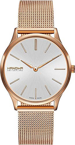Hanowa Unisex Erwachsene Analog Quarz Uhr mit Edelstahl Armband 16-9075.09.001
