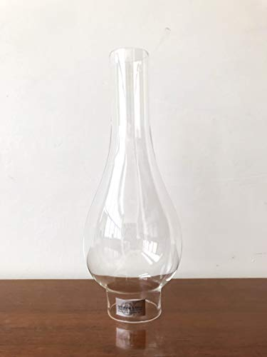 Abat-jour en verre, base 4 cm de diamètre, pour lampes à pétrole