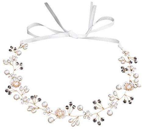 Frauen Mädchen Blumen Kranz Krone Haarband Girlande Floral Handgelenk Band Set für Blumen Stirnband Hochzeit Haarkranz Krone - Frauen Mädchen Blumenkranz Haare für Hochzeit