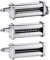 Pasta Maker Attachments Set for All KitchenAid Stand Mixer, Including Pasta Sheet Roller, Spaghetti Cutter, Fettuccine Cutter by Nevku