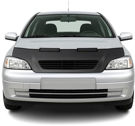 OMAC Haubenbra Steinschlagschutz kompatibel mit Opel Astra G Schrägheck 1998-2009 Carbon Halb
