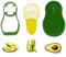 Calitek Avocado Slicer Cutter Masher 5 in 1 Avocado Tool Set Pitter Peeler Scoop Knife with Storage Container BPA Free Dishwasher Safe