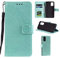 CoverKingz Handy Hülle kompatibel mit Huawei Y5p - Handyhülle mit Kartenfach Bookcover Case - Handy Tasche klappbar Motiv Mandala Grün