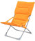 BBGS Strandstuhl Klappstuhl, Stoffstuhl Verstellbarer Sessel Abnehmbarer Strandkorb Grün Orange (Color : Orange)