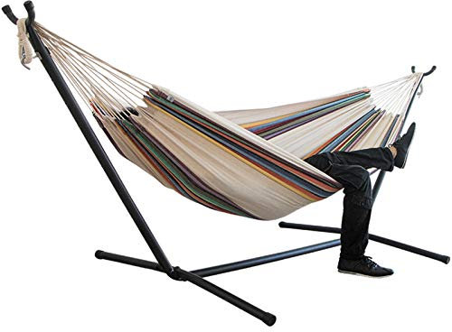 TureFans hamac avec Support, hamac sur Pied, Hauteur de Toile réglable, Charge maximale 200 kg