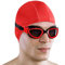 AqtivAqua Swimming Goggles Adult and Kids Goggles Kids 6-14 Men Women Swim Children Boys Girls DX-P (Polarised-Lenses Red/Black-Frame)