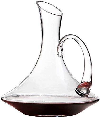 Conjunto de decantores Decantador de Wine Decantador de vinos de cristal - 100% Mano Blown-Free Crystal Glass, CARAFE DE VINO ROJO, Regalos de vino, Accesorios de vino 1.1L Wine Decanter Set Crystal