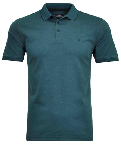 RAGMAN Herren Softknit-Polo modern fit Dunkelgrün-357, M