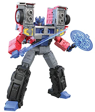 Transformers Toys Generations Legacy Series Leader G2 Universe Laser Optimus Prime Action Figure - Kids Ages 8 and Up,