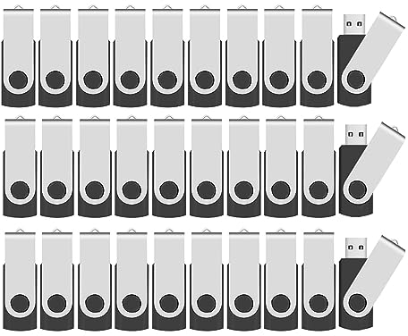 128MB USB Stick 100 Stück, ABLAZE USB 2.0 Speicherstick Memory-Stick 100er Pack 128 MB Pendrives(schwarz)