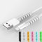 WEDAWN30 Stück Ladegerät Kabel Saver, Silikon Flexible Schnur Schutz, Kabel Maus Kabel Draht Schutz Kompatibel für iPhone, iPad, iPod, MacBook (Schwarz, Rosa, Grau,Ggelb, Blau, Grün)