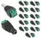 AVARTEK 12 Pairs 12V Male & Female Jack Connectors, DC Power Connector Adaptors for CCTV Plug 2.1 x 5.5mm for CCTV Camera | LED Strips