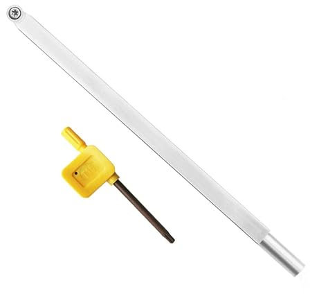 Woodturning Tool Carbide Insert Cutter Wood Turning Chisel Blade/Aluminum Handle for Woodworking Lathe Machine (C:Round (9MM))