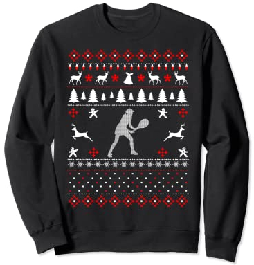 Tennis Ugly Christmas Tennis Christmas Gift Sweatshirt