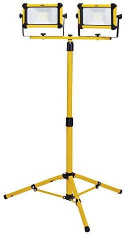 Draper 03195 110V SMD LED Tripod Site Light, 2 x 10W, 2200 Lumens