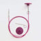 KnitPro K10644 Kabel, Edelstahl, Lila, 80cm