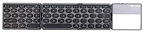 Cromad Mini Teclado Plegable Bluetooth 3.0 con Touchpad - 64 Teclas - Diseño Slim
