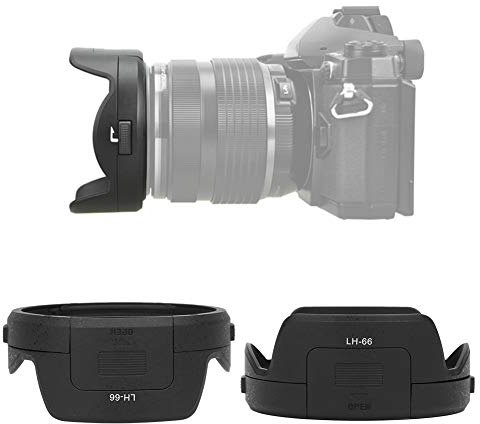 Lh 66 Ersatz 12 40 Mm F2.8 Pro Gegenlichtblende Schwarzer Kunststoff Lh 66 Kamerahalterung Gegenlichtblende für M.Zuiko Ed 12 40 Mm F2.8 Objektiv