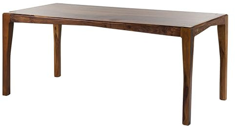 Massivmoebel24.de |Ancona Esstisch aus Massivholz #217 | aus Sheeshamholz - Dunkelbraun, lackiert | 180 x 85 x 77 cm | Massivholztisch Esszimmertisch Holztisch