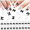 Bow Nail Charms 200PCS Black and White l Nail Bow Resin Bow Gems for Nails Cute Nail Gems for Nails and DIY Crafts Bow Charms for Nails Bow Nail Stickers Bows Nail Charm Black and White