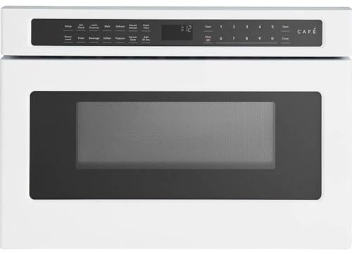 Café 1.2 Cu Ft 24 Microwave Drawer, 1000W, Sensor Cooking, Easy-Glide Drawer, Glass Touch Controls, Matte White, CWL112P4RW5