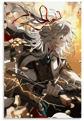 FBBINKA Game Honkai Star Rail Jing Yuan Wohnzimmer-Dekor, moderne ästhetische Wandkunst, Poster, Geschenk für Freunde, ungerahmt, 20 x 30 cm