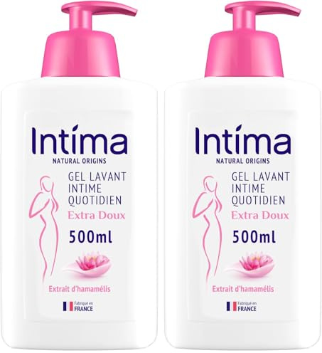 Intima NATURAL ORIGINS - Gel Intime Extra-Doux - 500 ml (Lot de 2)