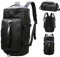 Wiespodex Reise-Rucksack mit Schuhfach und Nasstasche, Wochenendtasche, multifunktional, Fitness, Turnbeutel, Ringen, lässiger Sportrucksack, Basketball-Rucksack für Damen und Herren, Schwarz , 35L