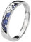QKEPCY Eleganter Damenring Mit Sternen Und Mond Design Edelstahlring Mit Blauer Emaille Verstellbarer Ring Für Frauen Hochwertiger Schmuck Für Den Täglichen Gebrauch Mode Accessoire Für Damen