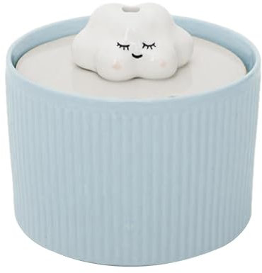 Fontana d'acqua per gatti in ceramica, Fontana di acqua potabile per gatti, Fontana per animali domestici, Fontana automatica per gatti da 1,2 litri, Fontana per cani di piccola taglia, Fontana per