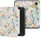 MoKo Cover per Kobo Libra Colour 7 Pollici 2024, Custodia Protettiva per Lettore Ebook in TPU Morbido Ultra Sottile Leggera con Funzione Auto Wake/Sleep, Fiori