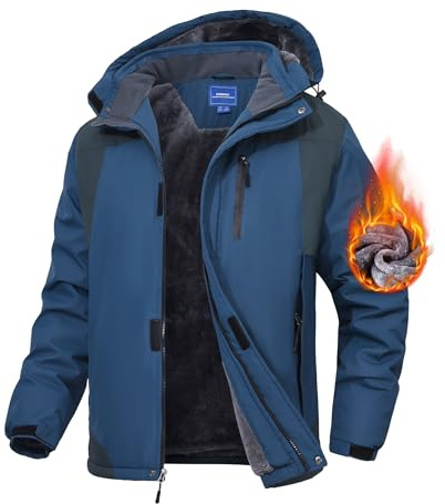 Zoofly Giacca Da Sci Da Montagna Da Uomo Impermeabile Antivento Giubbotto Uomo Caldo Invernale Giacca Invernale Uomo Cappotto Da Neve Giacca Invernale Con Cappuccio