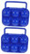 Sosoport 2pcs Box Egg Holder for Camping Sturdy Outdoor Egg Box 6 Eggs Capacity for Hiking Picnic