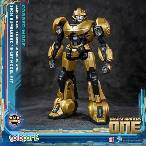 YOLOPARK Bumblebee Transformers Spielzeug (B-127) Cogged Mode, 6,3 Zoll hoch artikuliert Transformers One Action Figuren, Keine Umwandlung Transformers Bumblebee Modell Kit für 8 Jahre und älter