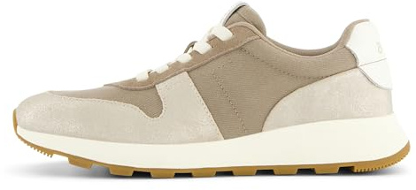 TOMS Women's Trvl Lite Retro Lace-Up Sneakers, Champagne Metallic Suede, 8.5