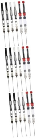 BCOATH 18pcs Fountain Pen Ink Syringe Filler Needle Tip Spring Converter Made of Easy to Wash for Black Pen Refills