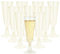 Mualady 50 Pcs Gold Glitter Plastic Champagne Flutes, 160ml/5oz Reusable Prosecco Glasses, Plastic Champagne Flutes, Elegant Wine Glasses for Wedding, Party, Birthday
