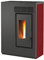 Stufa a pellet BIOFIREGRILL GE60-5,5 kW - slim 25 cm con ASPIRACENERE 1000W