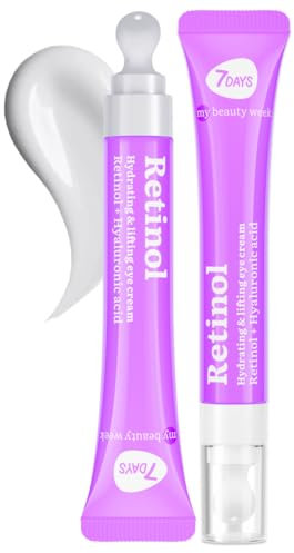 7Days Augencreme mit Retinol – koreanische Hautpflege – Augencreme gegen Falten und geschwollene Augen – Entfernung von Taschen und Anti-Aging