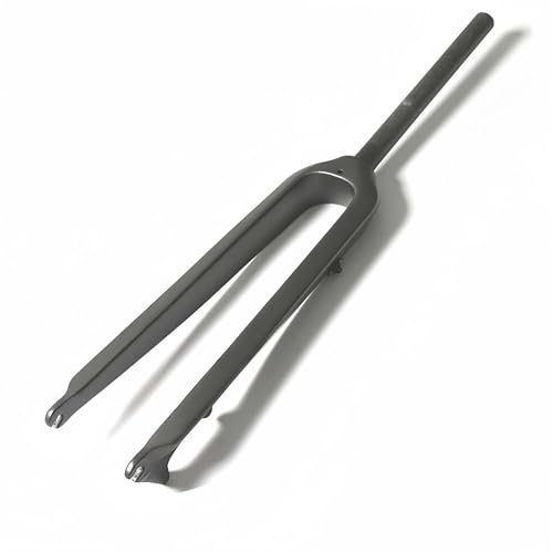26/27.5/29 Pouces Fourche De VTT VTT Argent Gris Entièrement en Fiber De Carbone Frein À Disque Fourche Avant Rigide Carbone VTT Fourches Rigides Gray Silver,27.5in