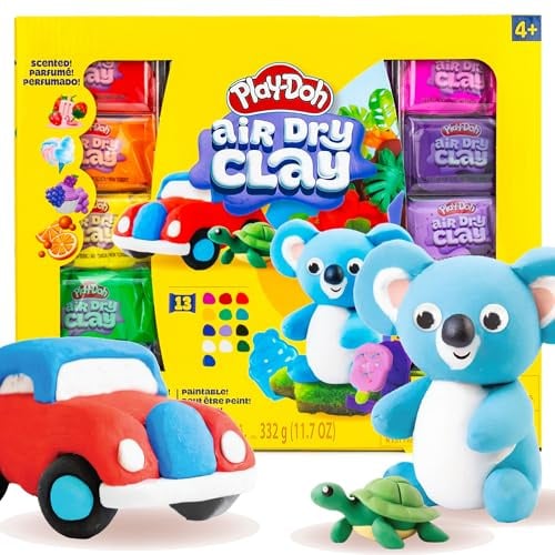 Play-Doh 230385-EU Play-Doh lufttrocknende Modelliermasse | für Kinder, zum Basteln, Spielen und Bauen, Air-Dray-Clay, Ton