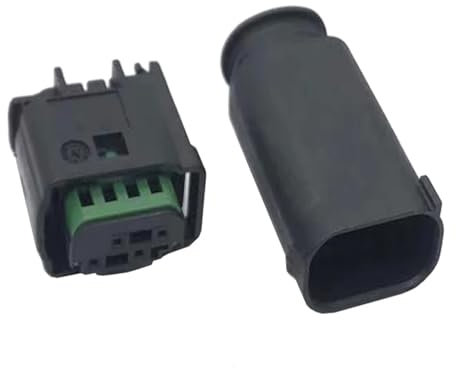 UHNYTRV 2 juegos de 4 pines 8E0 971 934 convertidor de GLP conector de arnés automotriz enchufe automático enchufe de cámara de visión trasera(Male female)