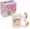 LND Unicorn Mug, Cute Mugs for Women and Kids Cup, Rainbow with Unicorn Design Handle, Ceramic for Hot Chocolate, Tea and Coffee Gifts for Teenage Girls, Daughter Gifts
