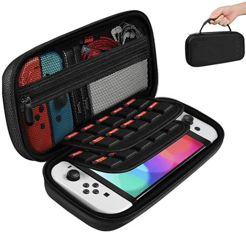 Tasche Kompatibel Mit Nintendo Switch,Switch Tasche,Nintendo Switch Tasche,Nintendo Switch Hülle,Switch Hülle,Mit Speicherplatz Für 20 Spiele, Und Anderes Zubehör