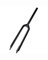 Fourche VTT Convient pour Fourche Avant De VTT Entièrement en Fibre De Carbone, Fourche Rigide, Frein À Disque, Fourche Avant VTT 26 Pouces, 27,5 Pouces, 29 Pouces Fourche à Suspension(Black)