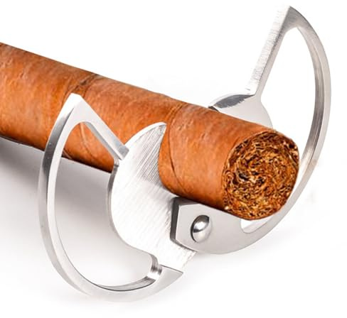 Cegars Cutter à cigarettes manuel en métal poli | Coupe compacte de | finition de portion élégante avec design de bord duaal, rangement d'accessoires de tabac
