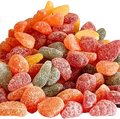 Frucht Gelee 3 kg Mix–Neue Rezeptur für intensiveren Geschmack – 6 Sorten (Erdbeere, Birne, Orange, Zitrone, Kirsche, Tangerine),Premium Fruchtgenuss. Für Familie, Freunde, Büro und Naschen. Süsseria!